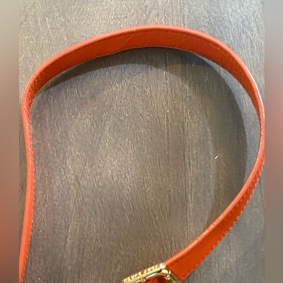 Tory Burch Orange Holly Big Logo Crossbody Bag - Picture 7 of 10